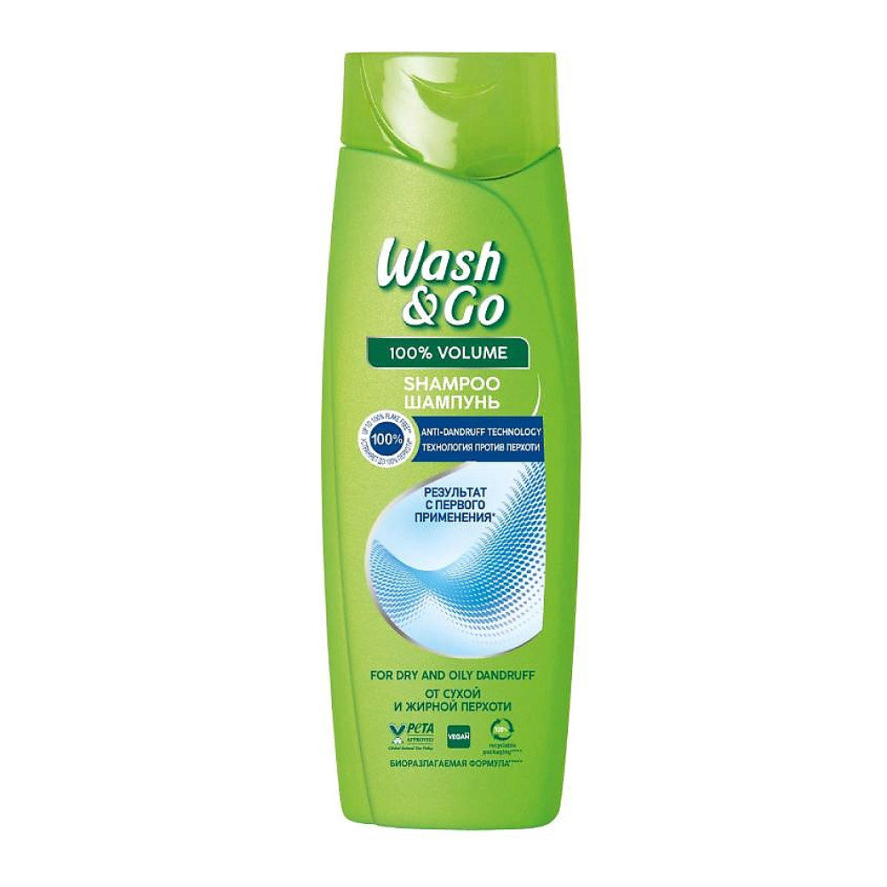 Wash & Go шампунь против перхоти, 360 мл Wash & Go шампунь против перхоти, 360 мл