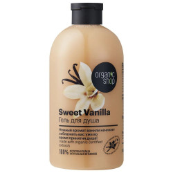 Organic Shop Sweet Vanilla Гель для душа женский питательный с экстрактом ванили, 500 мл - фото