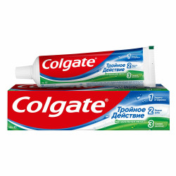 Паста зубная COLGATE Тройное действие, 100 мл - фото