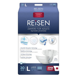Подгузники для взрослых Reisen Large 3 (83-130см) 30шт - фото