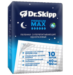 Пелёнки впитывающие Dr. Skipp Soft Line (90х60 см) 10 шт - фото