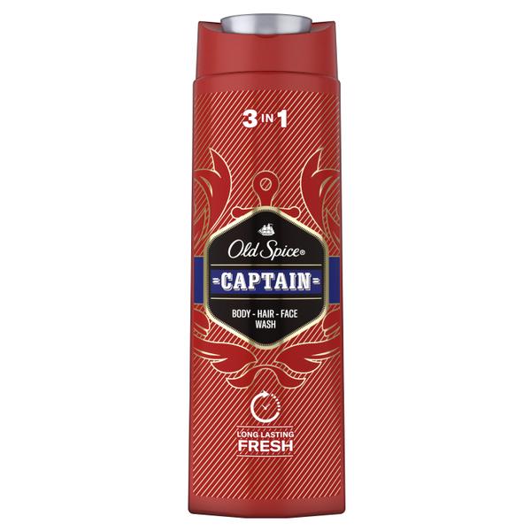 OLD SPICE мужской гель для душа + шампунь 3в1 Captain 400мл - фото