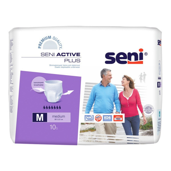 Трусики впитывающие Seni Active Plus Medium ( 80-110 см) 10 шт - фото