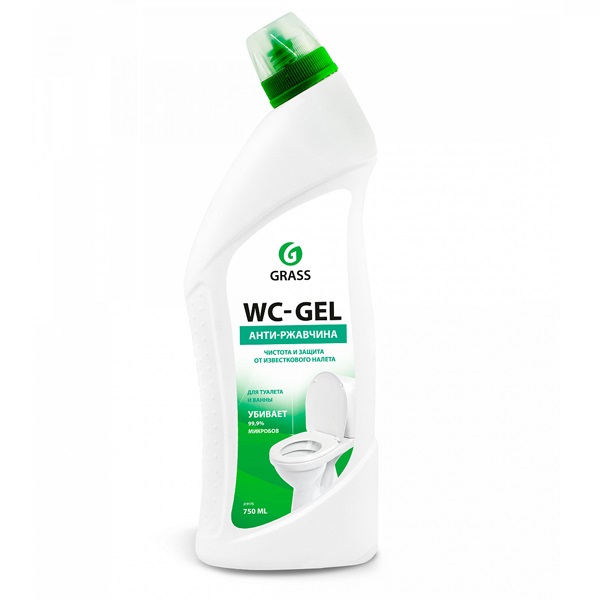 GRASS Чистящее средство WC- Gel для сантехники, ванной кухни,унитаза от ржавчины 750мл - фото