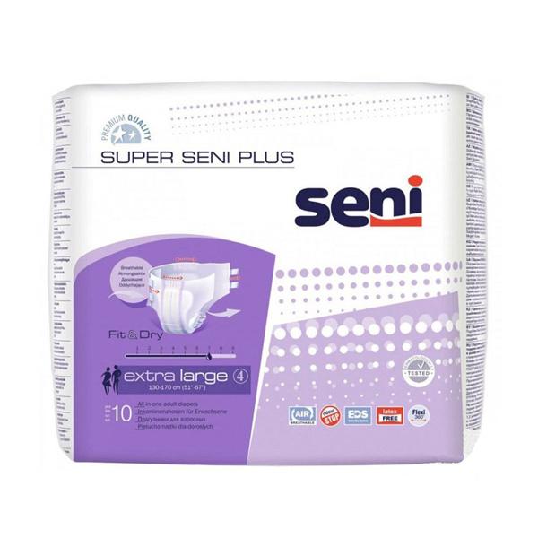 Подгузники для взрослых Super Seni Plus Extra Large 4 (130-170 см) 10 шт - фото