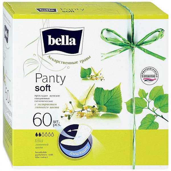 Прокладки гигиенические ежедневные Bella Panty Soft tilia 60шт - фото