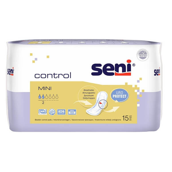 Прокладки урологические Seni Control Mini (2 капли) 15 шт - фото