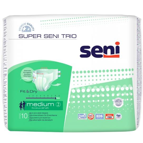 Подгузники для взрослых Super Seni Trio Medium 2 (75-110 см) 10шт - фото