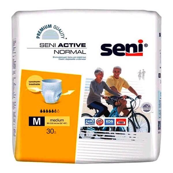 Трусики впитывающие Seni Active Normal Medium 2 (80-110 см) 30шт - фото