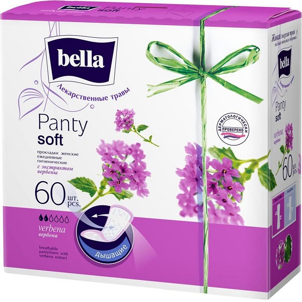 Прокладки гигиенические ежедневные Bella Panty Soft verbena 60шт - фото