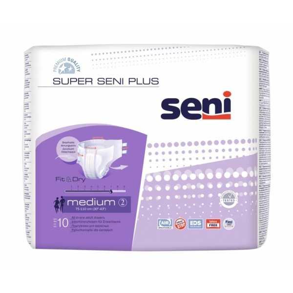 Подгузники для взрослых Super Seni Plus Medium 2 (75-110 см) 10 шт - фото