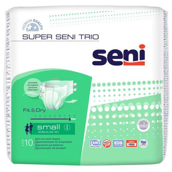 Подгузники для взрослых Super Seni Trio Small 1 (55-80 см) 10 шт - фото