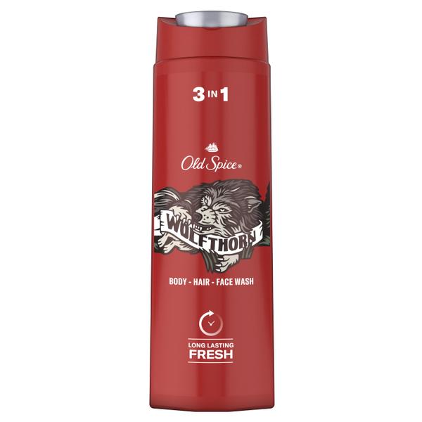 OLD SPICE мужской гель для душа + шампунь 3в1 Wolfthorn 400мл - фото